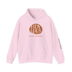 HDY Haus Live Well Build Well Pink Signature Hoodie