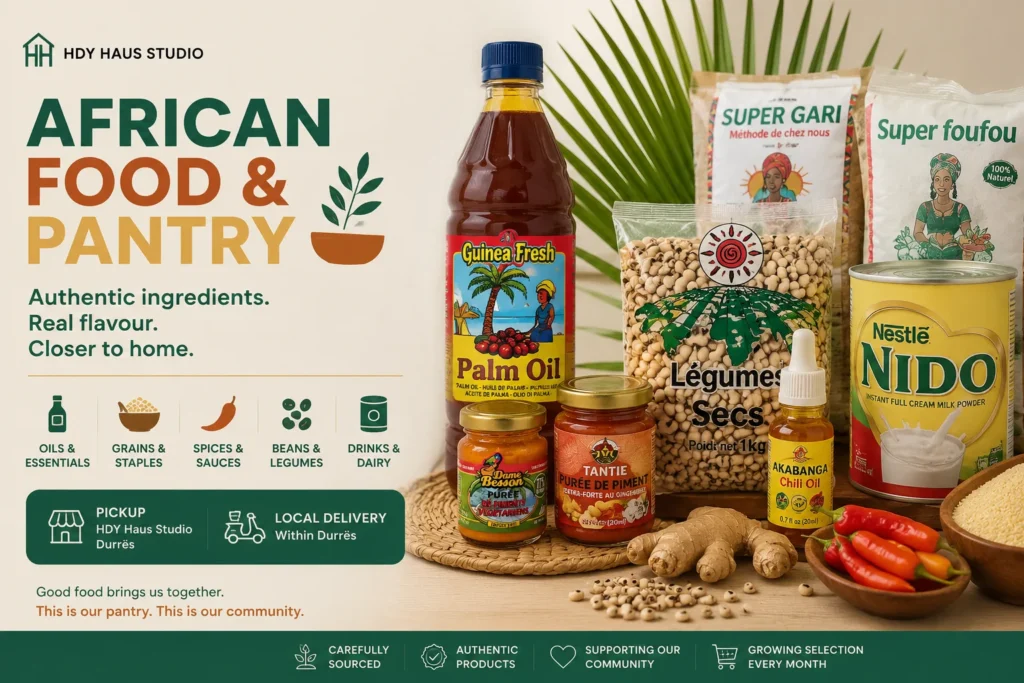 African Food and Pantry - HDY Haus Studio Durres