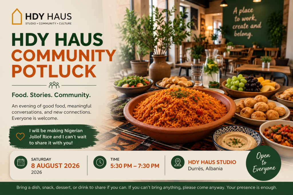 Community Potluck Durres - HDY Haus Studio