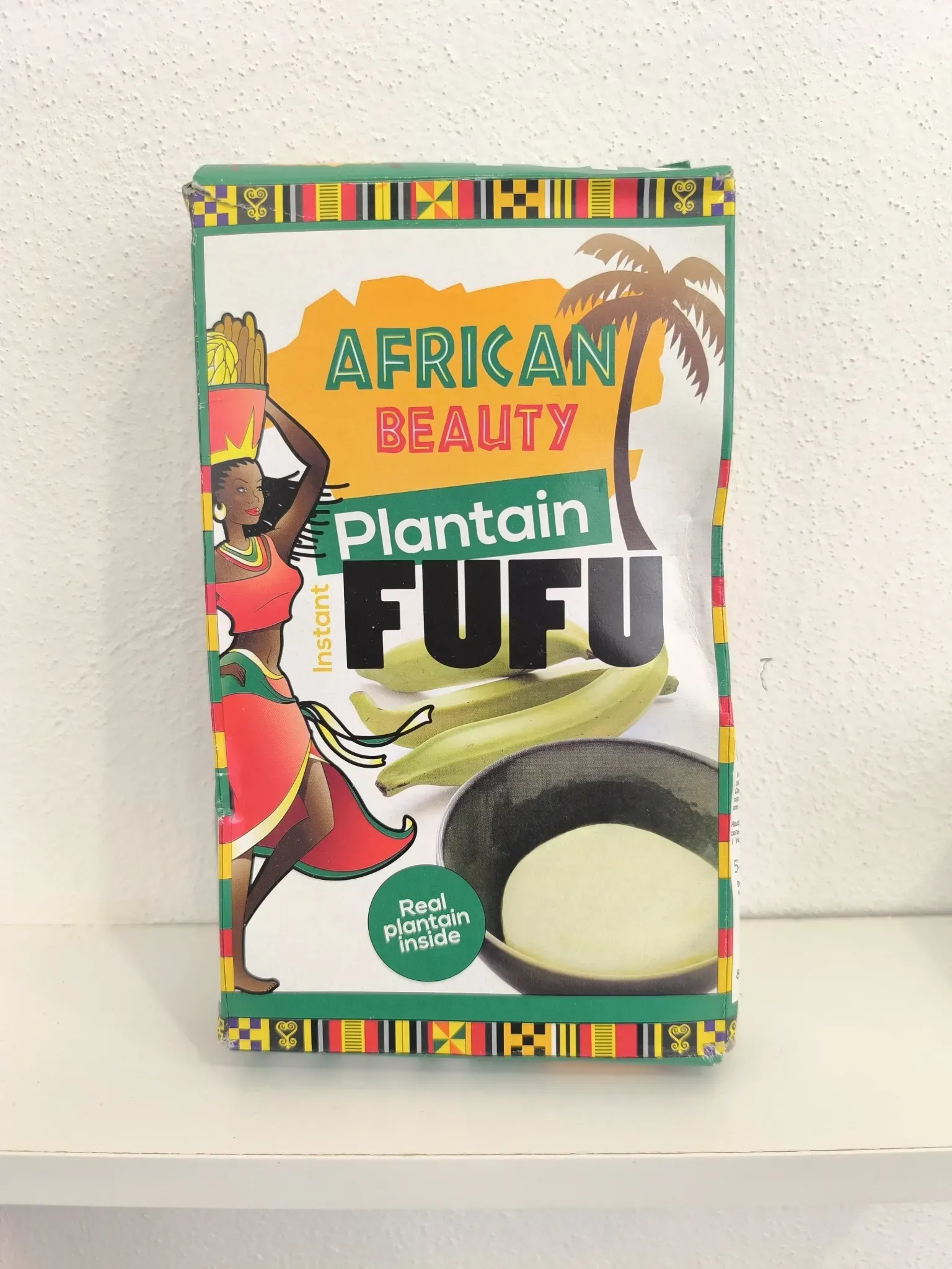 African Beauty Plantain Fufu 681g instant plantain and cassava fufu mix