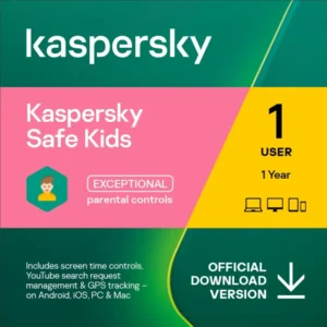 Kaspersky License 1 User, 1 Year - Kids & Teen Device Monitoring